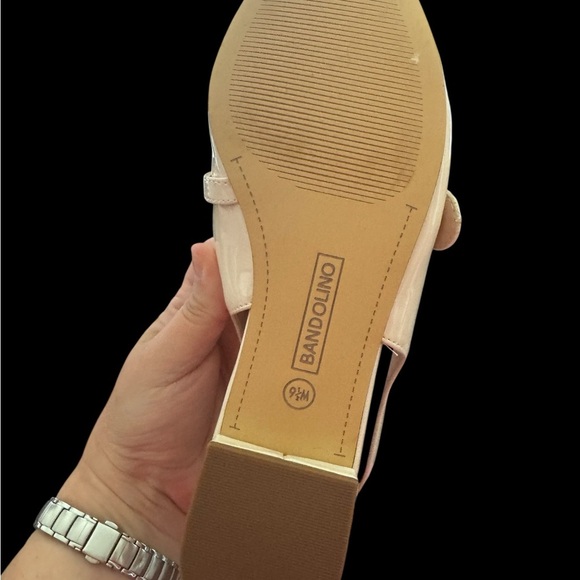 Bandolino Cream Patent Slingback Flats - Picture 7 of 7
